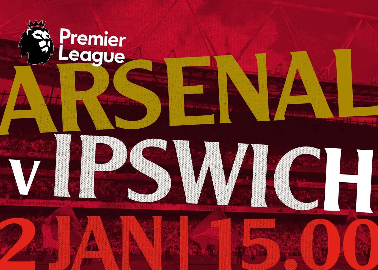 Premier League: Arsenal v Ipswich Town | 2 Jan 2027